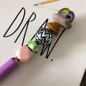 Disney Doorables: The Jungle Book: Kaa handmade beaded pen